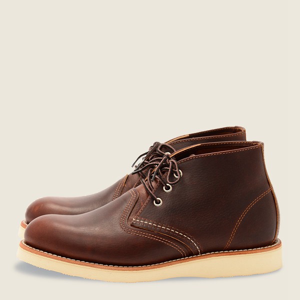 Red Wing Mens Work - Chukka Oil-slick Leather - Heritage Shoes Brown - 9601BOMRF
